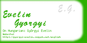 evelin gyorgyi business card